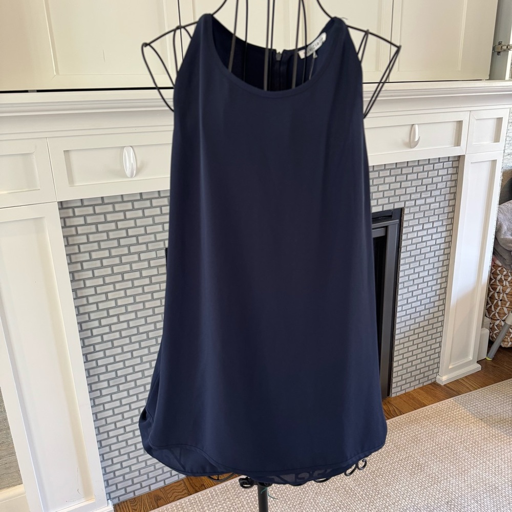 Violet and Claire high neck tank double layer tank with back zipper